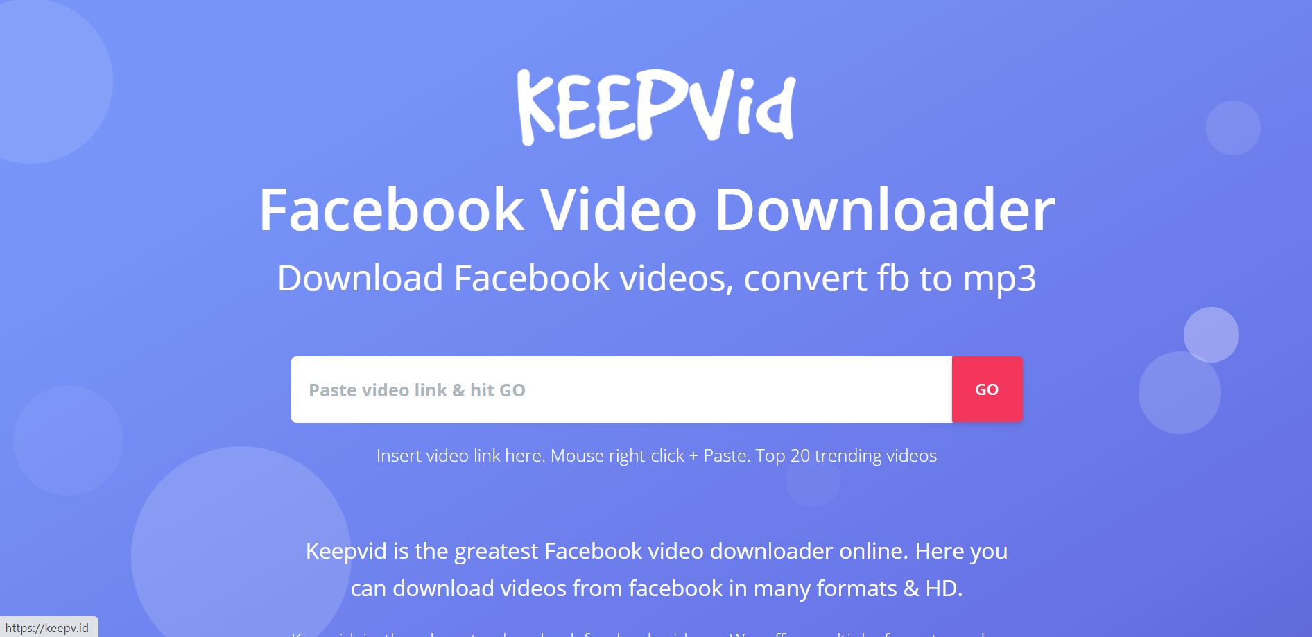 download facebook video online